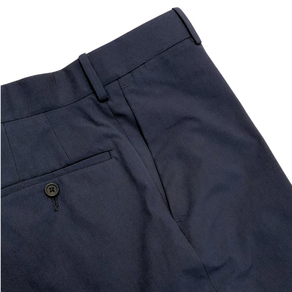 Blue Wool Flannel Trouser