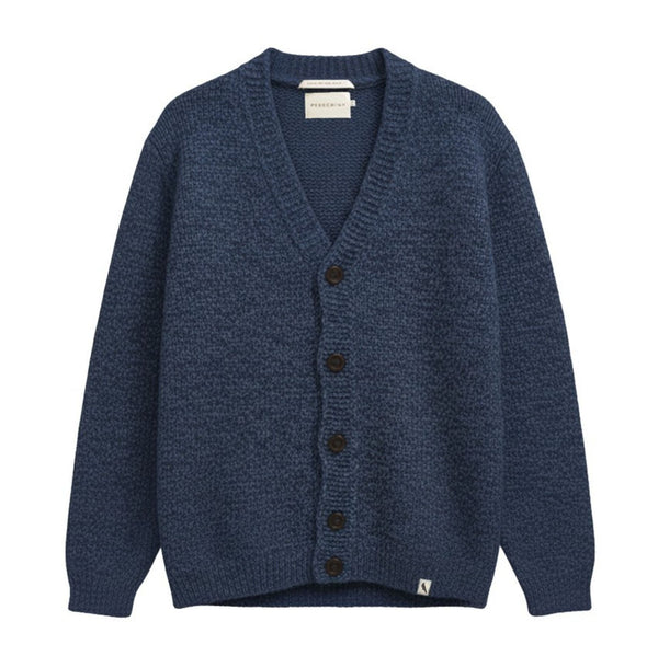 Marine Bristol British Wool Cardigan