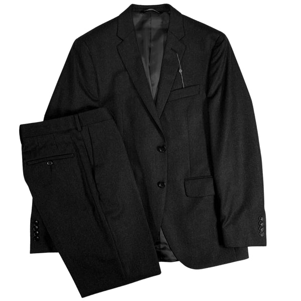 Black Primo Two Button Wool Suit