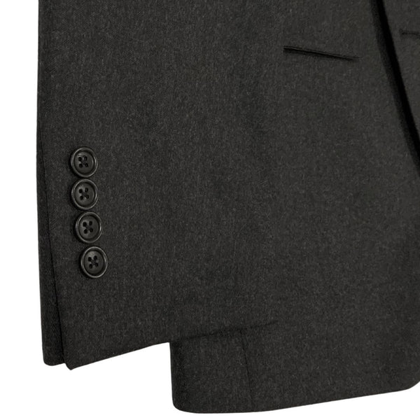 Anthracite Flannel Two Button Wool Suit