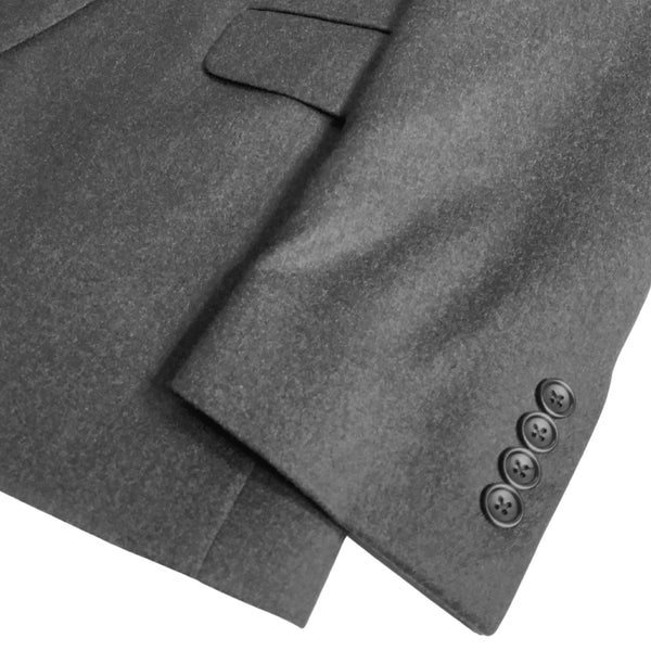 Anthracite Flannel Two Button Wool Suit