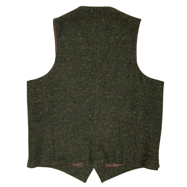 Olive Tweed Wool Waistcoat Vest