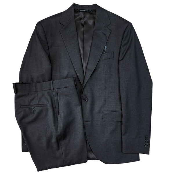 Charcoal Melange Technical Wool Suit