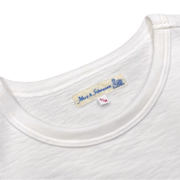 White 2S14 Relaxed Fit Loopwheeled 10.7 oz Heavy Cotton Slub T-shirt