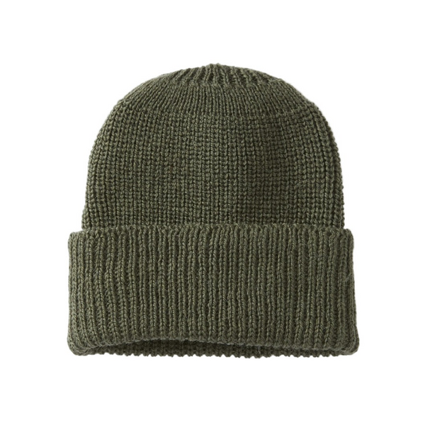 Olive Porter Wool Ribbed Beanie