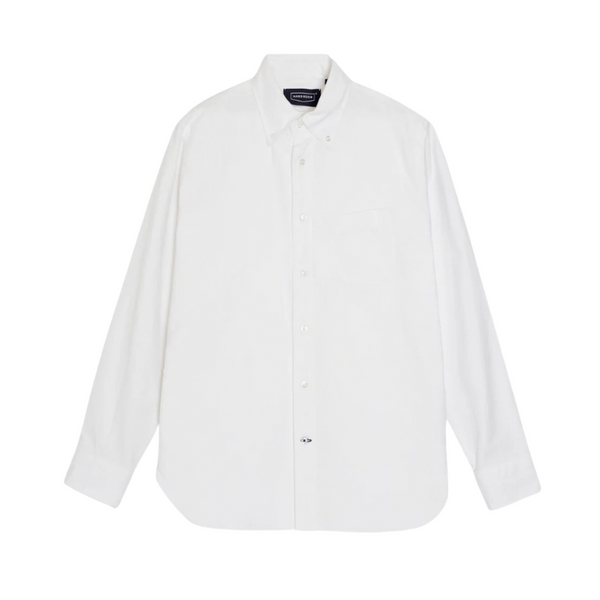 White Supima Cotton Oxford Button Down Cotton Shirt