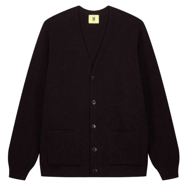 Noir Youri Merino Wool Dobby Cardigan