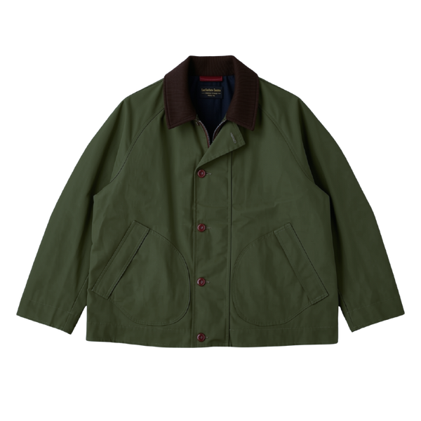 Green Dorset Brown Waxed Canvas 2659 Raglan Hunting Jacket
