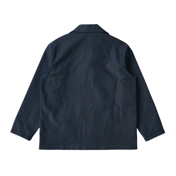 Navy Stanton F2621 Whipcord Cotton Patch Pocket Parka Jacket