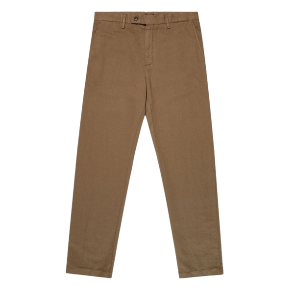 Dark Cedar Cotton Linen Trouser