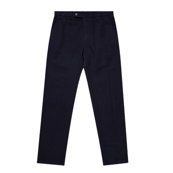 Navy Cotton Linen Trouser