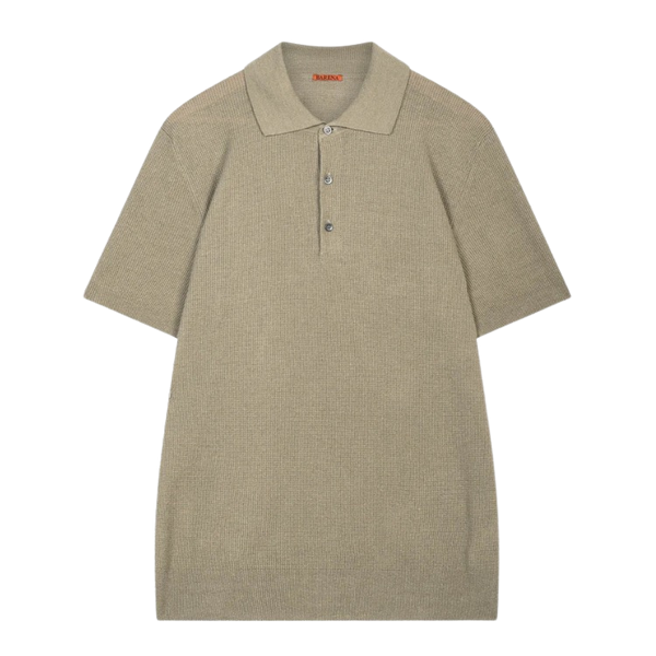 Salvia Marco Knit Cotton Linen Polo