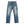 LIMITED EDITION Indigo Distressed Parade Patchwork Denim Jeans