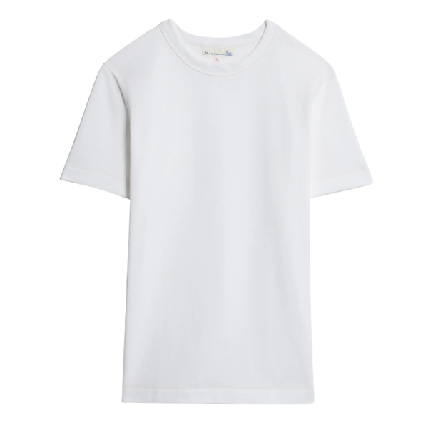 White 214 Loopwheeled Relaxed Fit Midweight Cotton T-shirt
