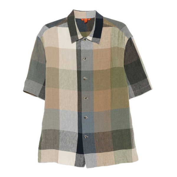 Galia Check Linen S/S Shirt
