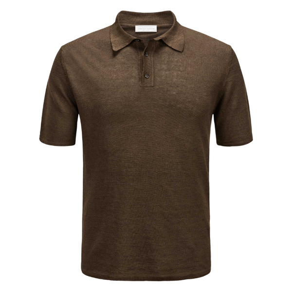 Moro Linen Knit S/S Polo