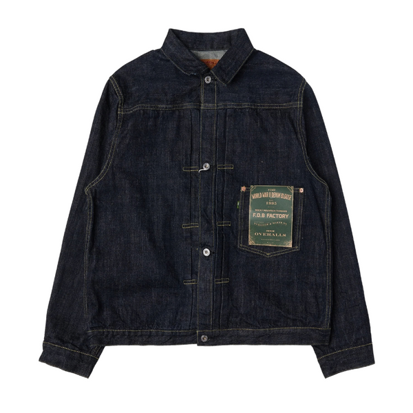 Dark Rinsed Indigo F2460 WWII Type 1 Selvedge Denim Blouse Jacket
