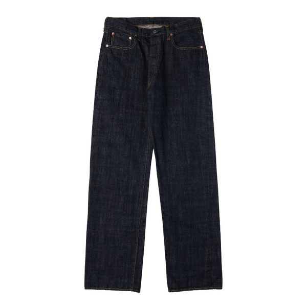 Rinsed Indigo F143 Selvedge Classic Straight 5 Pocket Denim Jeans
