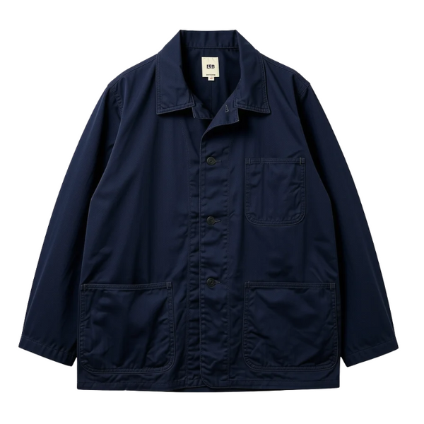 Navy F2472 N-3 Utility Herringbone Cotton Twill Jacket