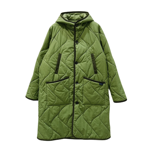 Light Green Horse Rug Cotton Parka Coat