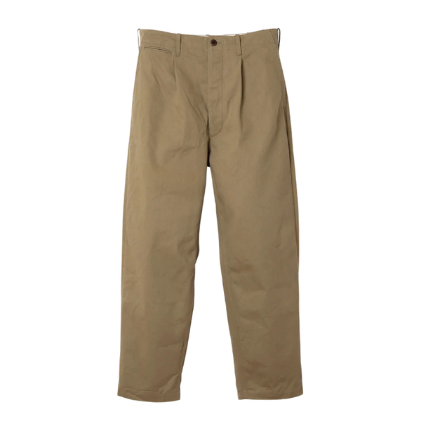 Beige OR-1133 Cotton Wide Selvedge Trouser