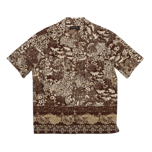 Brown Floral Miami Cotton S/S Shirt