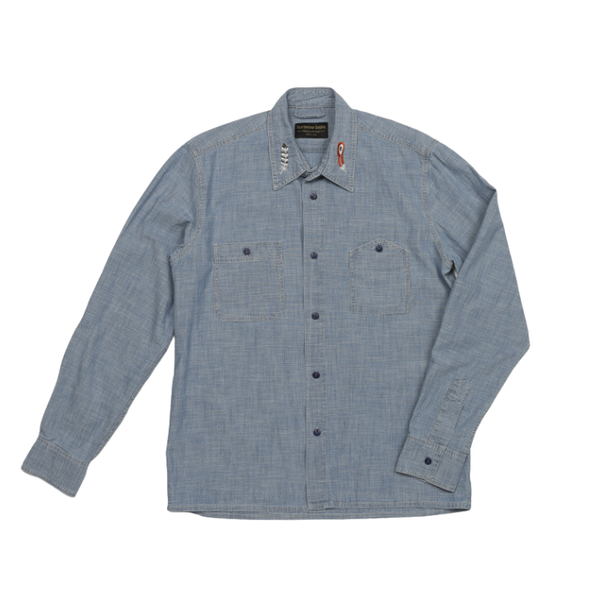 Blue Kodiak Cotton Chambray Shirt