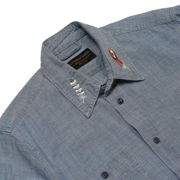 Blue Kodiak Cotton Chambray Shirt