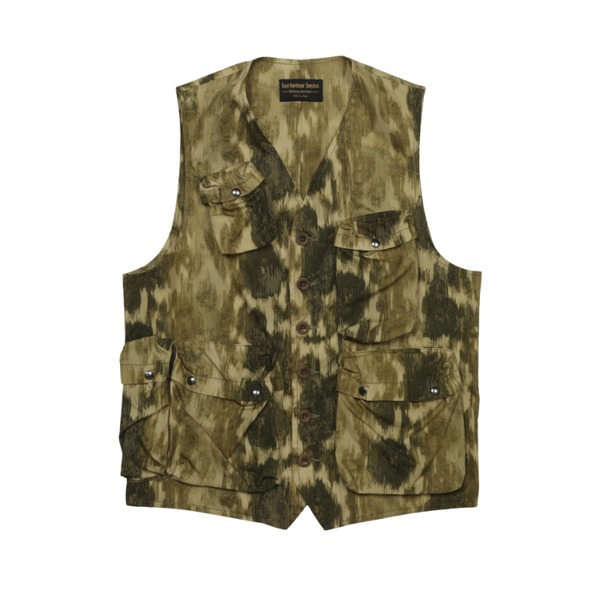 Green Camo Chase Field Surplus Cotton Vest