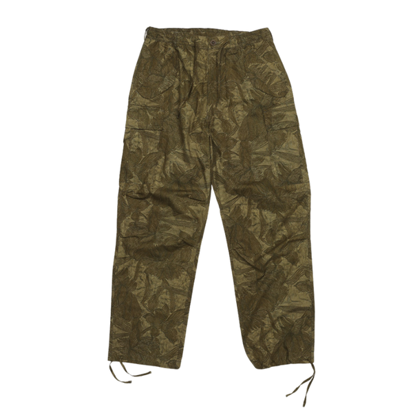 Green Camo James Wide Fit Cotton Trouser