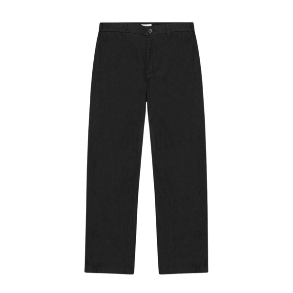 Tap Shoe Black Cotton Linen Comfort Suit Trousers