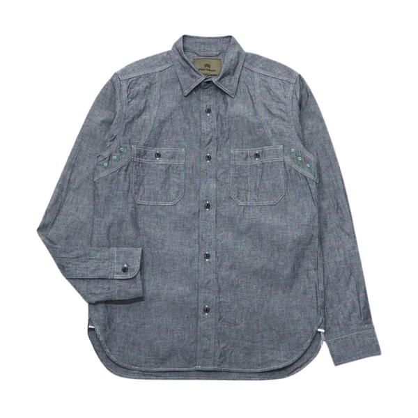 Indigo Chambray Medical Cotton Shirt