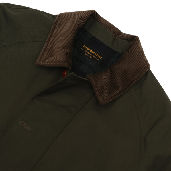 Green Dorset Brown Waxed Canvas 2659 Raglan Hunting Jacket