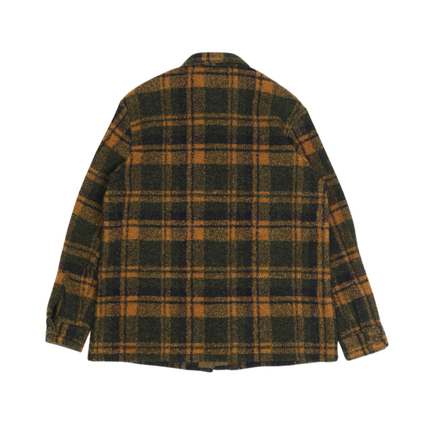 Green Plaid Hadley F 2607 Wool Blend Overshirt