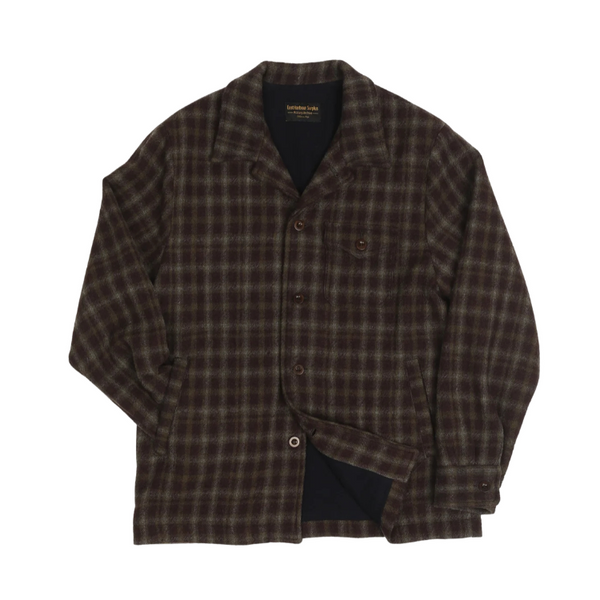 Bordeaux Plaid Conroy F2603 Wool Lofty Overshirt