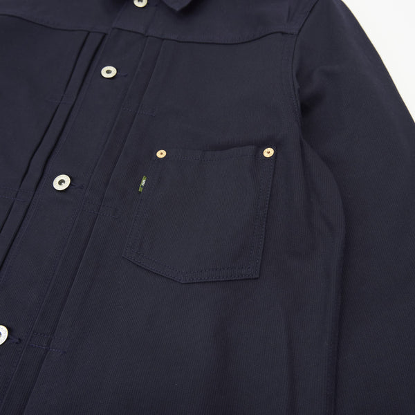 Navy Cotton Bedford Cord Jacket