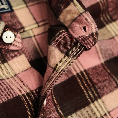 Red 5735 Heavyweight Check Flannel Shirt