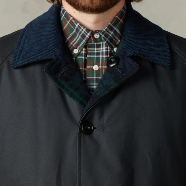 Navy Murray Reversible Cotton Coat