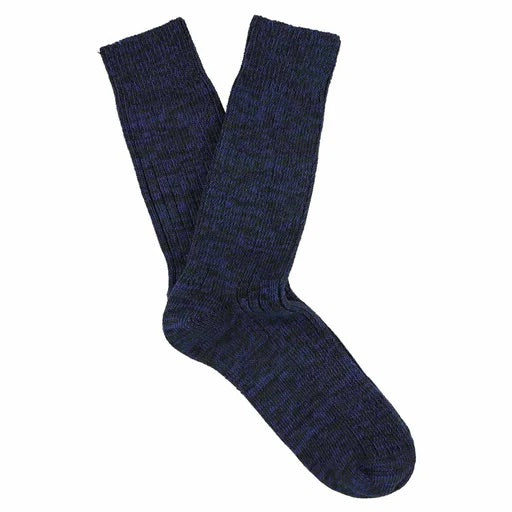 Blue Melange Blend Socks