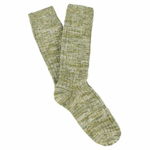 Green/Yellow Melange Blend Socks
