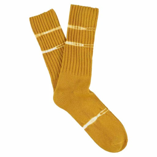 Mustard Tie Dye Socks