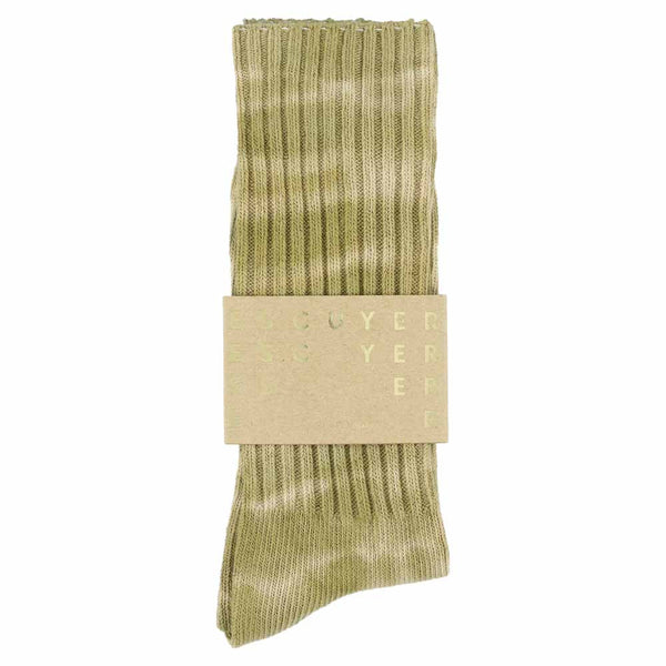 Olive/Ecru Tie Dye Socks