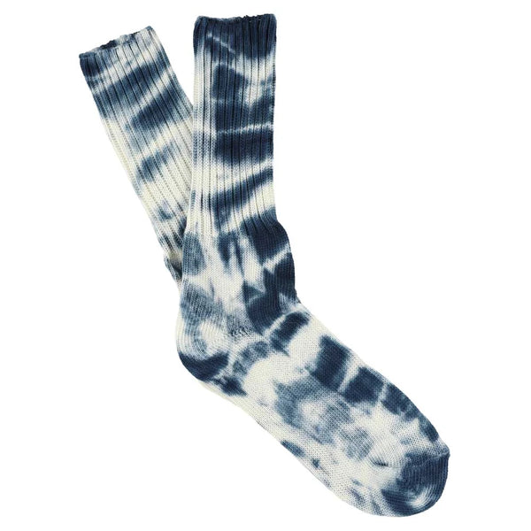 Off White/Graphite Tie Dye Socks