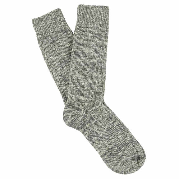 Light Grey Melange Blend Socks