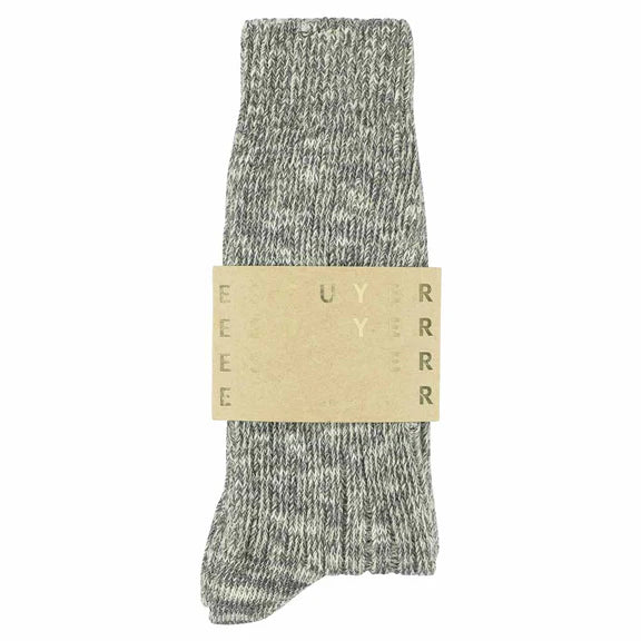 Light Grey Melange Blend Socks
