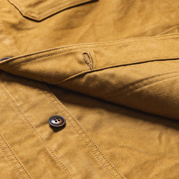 F2373 Olive French Moleskin Jacket