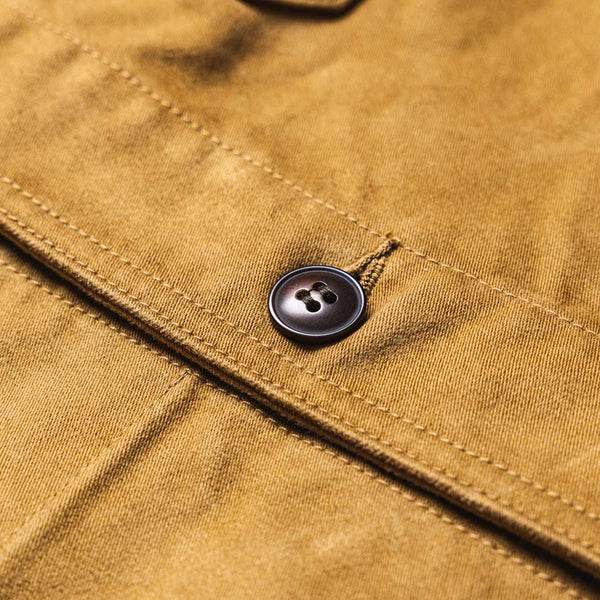 F2373 Olive French Moleskin Jacket