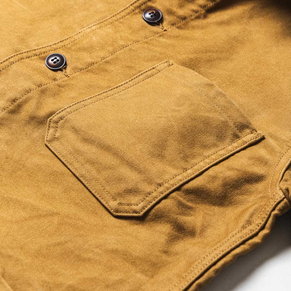 F2373 Olive French Moleskin Jacket