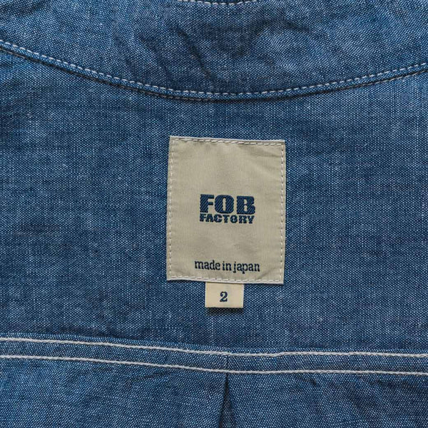 Blue Denim Chambray Work Shirt