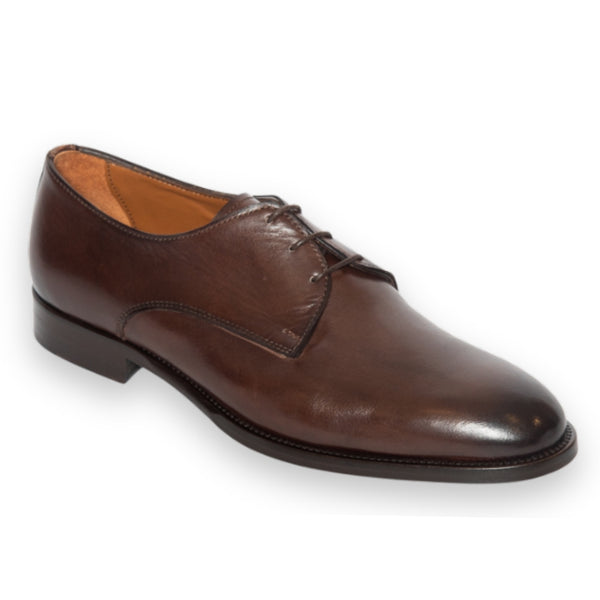 Faggio Made In Italy Crust Leather Derby Dress Shoes